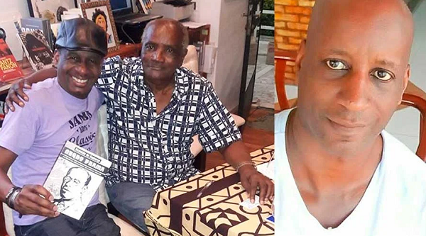 Wadico com o pai, o escritor Oswaldo de Camargo, e o irmão, Sergio Nascimento (Foto: Reprodução | Resvista Forum | Montagem)