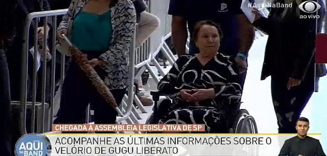Mãe de Gugu Liberato, Dona Maria do Céu (Foto: Reprodução | Bandeirantes)