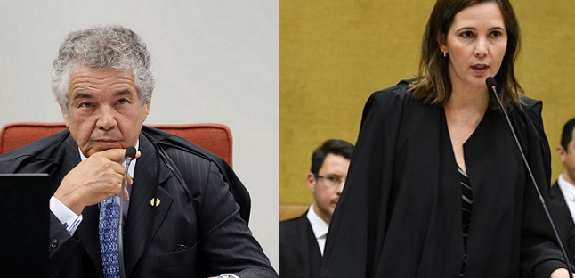 Ministro do Supremo Tribunal Federal (STF) Marco Aurélio Mello e a advogada Daniela Borges (Foto: Montagem | Redação)