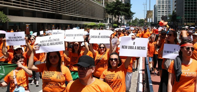 No último domingo (8), a caminhada aconteceu em 26 cidades brasileiras (Foto: Rovena Rosa | Agência Brasil)