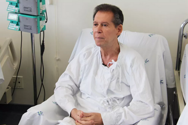 Vamberto era funcionário público aposentado de BH e sofria de um linfoma terminal (Foto: Hugo Caldato | Hemocentro RP) 