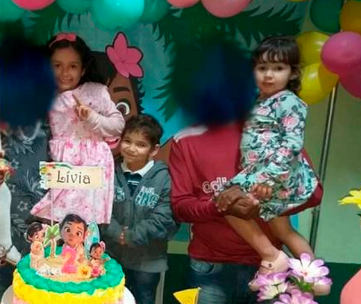 Marya Clara, de 7 anos, Cauã, de 5, e Marya Alice, de 4 foram as vítimas do incêndio (Foto: Reprodução)