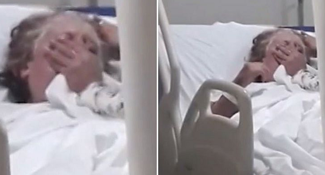 A vítima é Ana Benedita Figueiredo, de 68 anos, que está internada com quadro grave de embolia pulmonar (Foto: Reprodução)