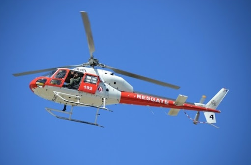 Trote mobiliza helicóptero do Samu (Foto: Reprodução)