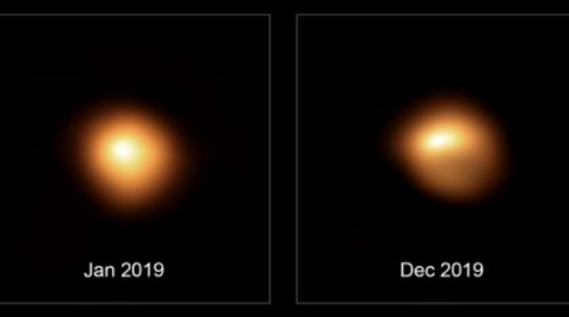 Fotografia divulgada pelo Observatório Europeu da estrela gigante Betelgeuse (Foto: European Southern Observatory | AFP)