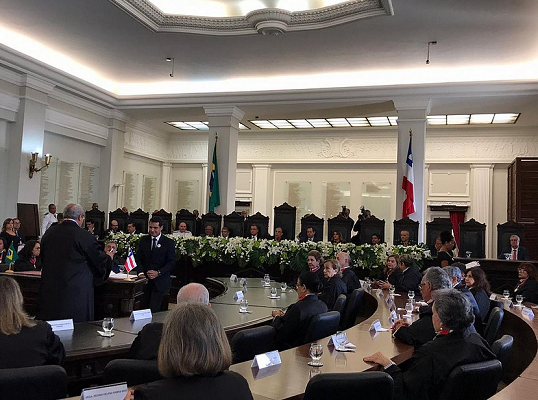 Desembargador Lourival Trindade tomou posse como presidente do Tribunal de Justiça da Bahia (TJ-BA) (Foto: Fernanda Santana | CORREIO)