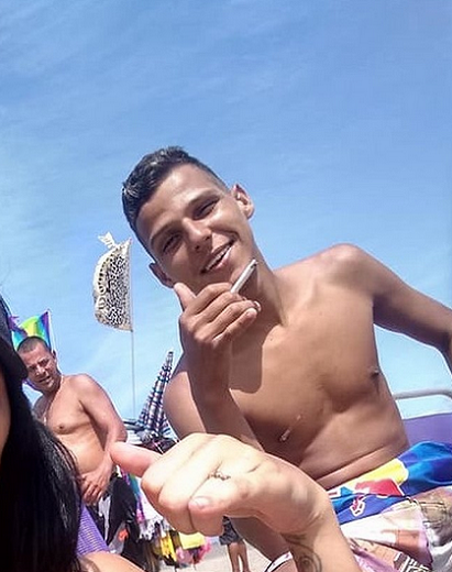 Ajudante de pedreiro, Max Santos, de 24 anos (Foto: Reprodução)