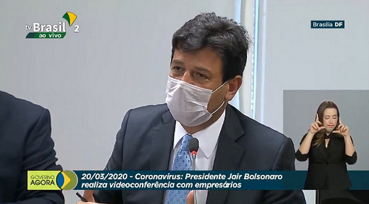 Ministro da Saúde, Luiz Henrique Mandetta (Foto: Reprodução | TV Brasil)