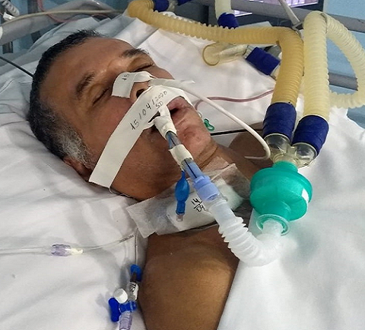 Homem está internado na Unidade de Terapia Intensiva (UTI) e supostamente chama-se Gilmar do Carmo (Foto: Divulgação)