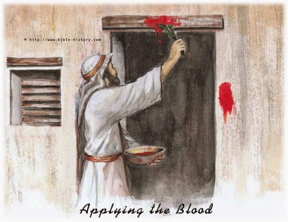 '(...)E tomarão do sangue, e pô-lo-ão em ambas as ombreiras, e na verga da porta, nas casas em que o comerem'. Êxodo 12:7 - Imagem ilustrariva Google