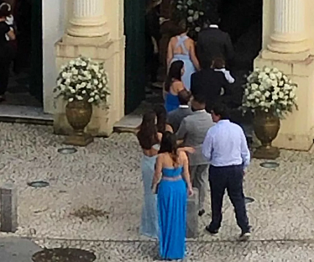 Casamento que aconteceu na Paróquia da Vitória (Foto: Reprodução)
