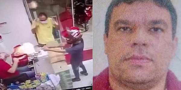 Fábio Bastos Coelho, 40 anos, estava ao lado de um ajudante no caixa quando foi morto com dois tiros na cabeça (Foto: Reprodução)