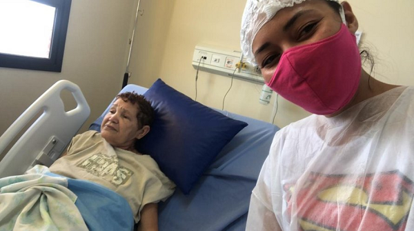 Maria da Conceição Oliveira foi localizada viva na unidade de saúde e está cuidando dos sintomas da Covid-19 (Foto: Reprodução)