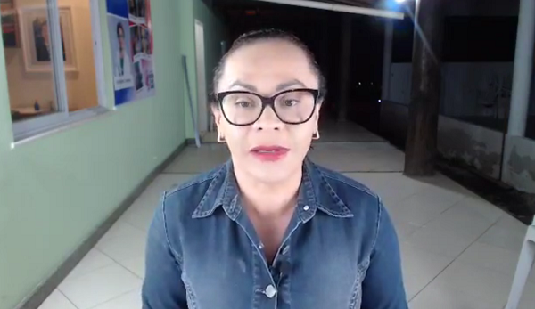Pré-candidata a prefeita de Camaçari, Ivoneide Caetano (Foto: Print | Vídeo)
