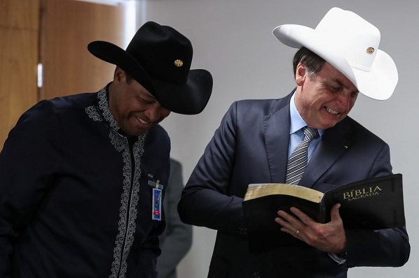 Valdemiro Santiago e Bolsonaro (Foto: Marcos Corrêa | PR)