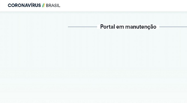 Portal seguia fora do ar até o início da tarde deste sábado (Foto: Reprodução)
