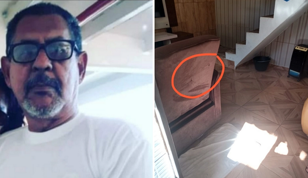 Policial Civil confundiu o idoso com o criminoso e acertou três tiros no morador (Foto: Reprodução | Montagem | Acervo Pessoal)