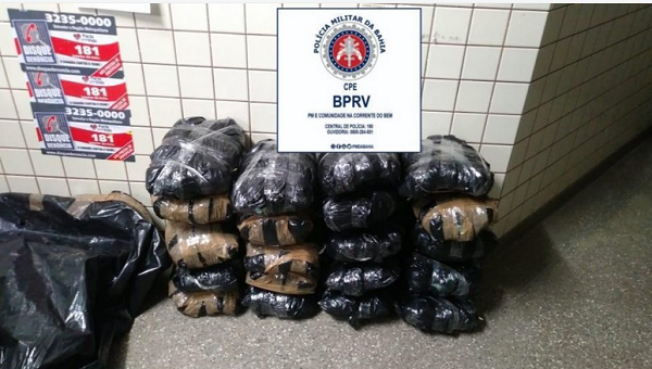 Além da droga, o veículo e um smartphone foram apreendidos (Foto: Reprodução)