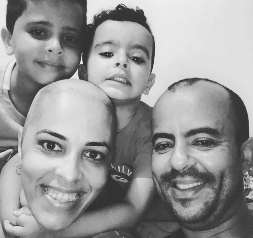 Karolline Hadeydi é casada e tem dois filhos (Foto: Arquivo pessoal | Reprodução | G1) 