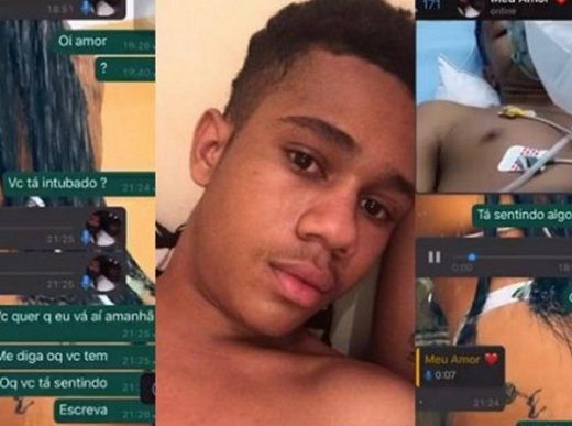 Leandro Santos enviou um áudio para a família fazendo uma grave denúncia (Foto: Reprodução)