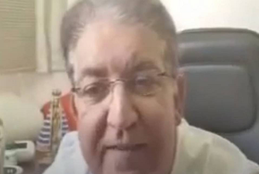 Melo Júnior deu entrevista dizendo que estava 'muito bem' e defendeu o uso do vermífugo contra a Covid-19 (Foto: Reprodução | TV Serra Dourada)