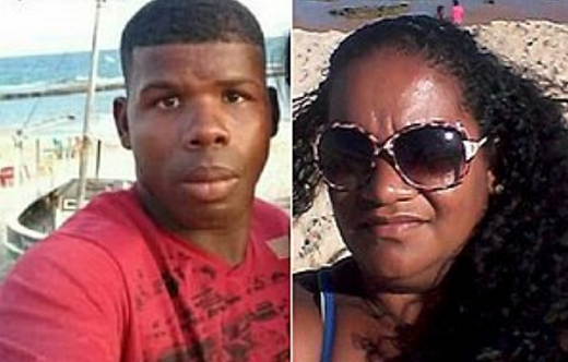 Nilênia Gonçalves dos Santos, 43 anos, nunca aprovou o relacionamento da irmã que é frequentemente espancada pelo companheiro, o rodoviário Fábio Costa dos Santos (Foto: Reprodução)