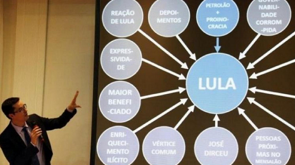 Deltan Dallagnol durante a entrevista em que o PowerPoint foi apresentado (Foto: Rodrigo Félix Leal | Futura Press | Estadão Conteúdo)