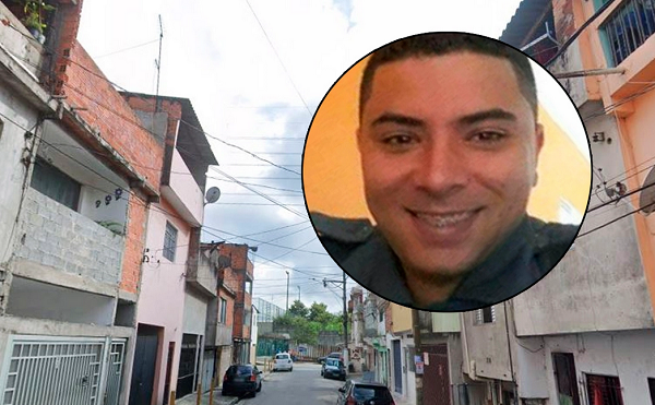 Local onde houve uma tentativa de assalto a um grupo de pessoas seguida de troca de tiros (Foto: Reprodução)