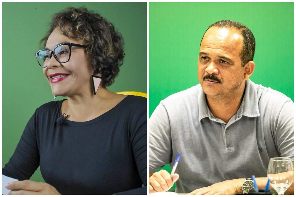 Ivoneide Caetano (PT) e o prefeito Elinaldo Araújo (DEM) devem polarizar as eleições em Camaçari (Fotomontagem CFF/Divulgação)