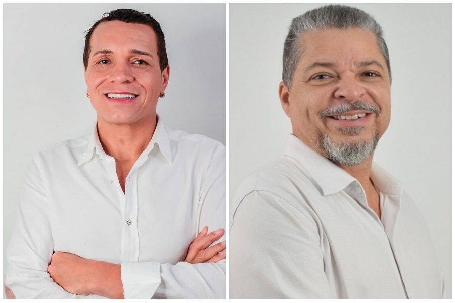 André Pegova (PMN) e Heckel Pedreira (Rede) - Divulgação