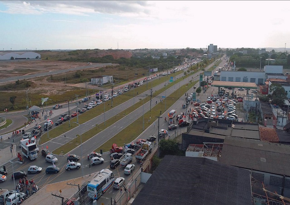 Ivoneide Caetano cumpriu o que prometeu, com a 'Carreata da Correria Dobrada (Foto: Reprodução)