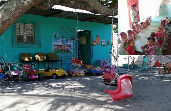 Imagem do tempo em que a creche estava operando normalmente (Foto: Fernanda Santos)