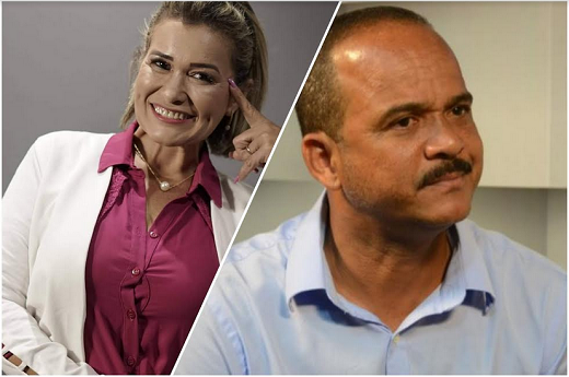 Líder comunitária de Camaçari, Sineide Lopes e o prefeito Elinaldo (Foto: Montagem | CFF)