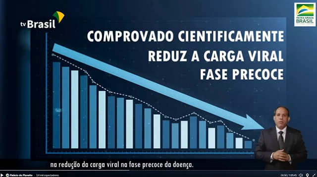 Tela de vídeo apresentado na cerimônia do Ministério da Ciência e Tecnologia. Base e dados são idênticos ao disponível na agência ShutterStock (Foto: Reprodução | TV Brasil)