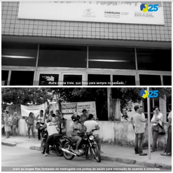 Em um dos trechos é mencionado que as longas esperas nas filas é uma 'marca que ficou no passado' (Foto: Montagem | CFF)
