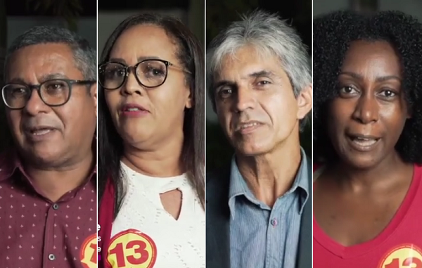 Pastor Otacilio, do Alto da Cruz; Missionária Roseane, Assembléia de Deus (Sede); Simes Dantas de Paiva, Congregação Jardim Limoeiro e Miriam Santana, cantora evangélica são alguns líderes evangélicos que declararam voto em Ivoneide (Foto: Montagem | CFF)