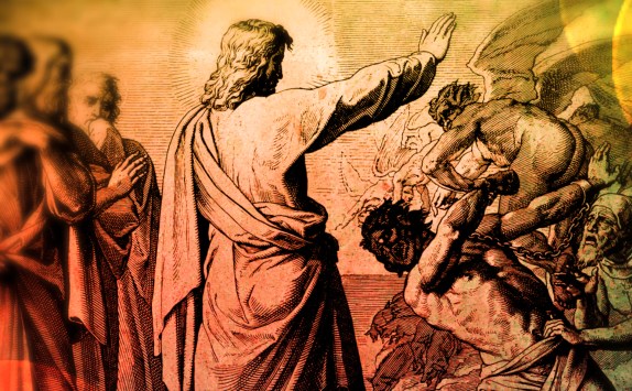 Os demônios/anjos caídos são inimigos de Deus, mas são inimigos derrotados. Cristo tem despojado 'os principados e as potestades' - Ilustração Google