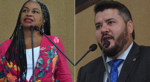 Olívia Santana (PC do B) e Júnior Muniz (PP) protocolaram indicações ao governador Rui Costa (PT), reivindicando que seja determinada uma intervenção política e administrativa na Ford (Foto: Montagem | Redação CFF)