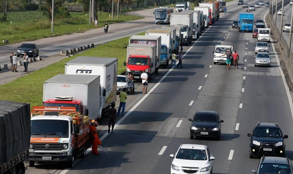 A decisão de promover a greve foi tomada no dia 15 de dezembro de 2020, em assembleia geral extraordinária do Conselho Nacional do Transporte Rodoviário de Cargas (CNTRC) (Foto: Reprodução)