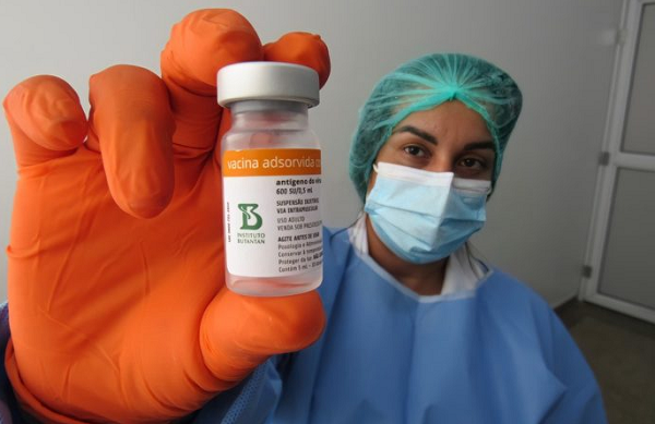 Matéria-prima permitirá que Instituto Butantan produza, em 20 dias, cerca de 8,6 milhões de doses do imunizante (Foto: Divulgação)