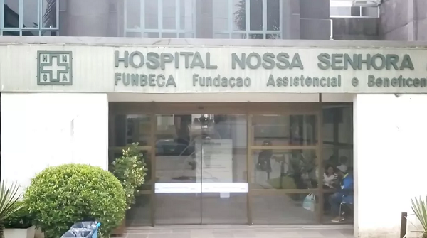 Entrada do Hospital Nossa Senhora Aparecida, em Camaquã (Foto: HNSA | Divulgação)
