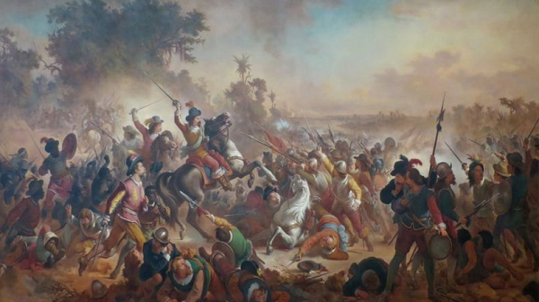 Batalhas dos Guararapes levaram ao fim do domínio holandês (Foto: Reprodução)