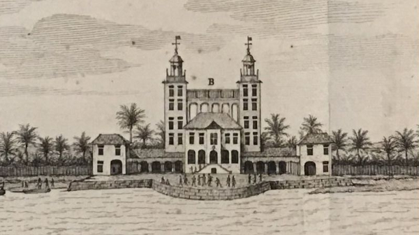 Palácio de Friburgo, construído Maurício de Nassau entre 1640 e 1642, foi demolido no século 18 (Foto: Reprodução)