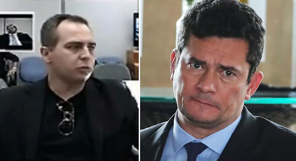 Empresário Hermes Freitas Magnus, personagem-chave da Lava Jato e o ex-juiz Sergio Moro (Foto: Hermes e Moro | Sérgio Lima/AFP)