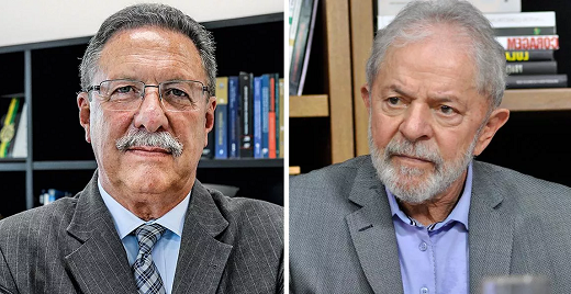 Juiz Luiz Antônio Bonat e o ex-presidente Lula (Foto: Divulgação | Felipe L. Gonçalves/Brasil247)