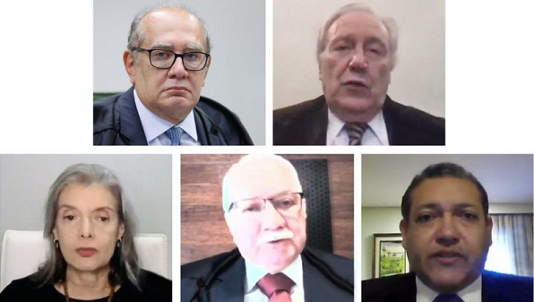 A turma que avalia o caso se reuniu em sessão com participação remota dos ministros (Foto: Reprodução)