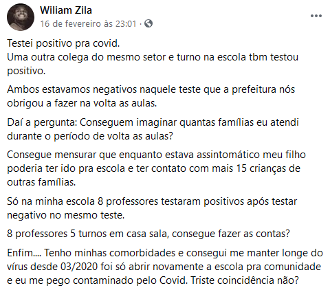 (Foto: Print | Rede Social)