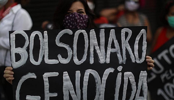 Protestos consagram Bolsonaro como genocida (Foto: Filipe Araújo)