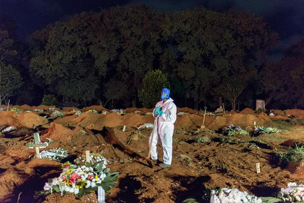 Com este dado, o país soma 345.025 mortes e 13.279. 857 casos de Covid-19 desde o início da pandemia (Foto: Reprodução)