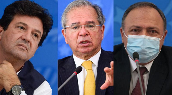 Mandetta, Guedes e Pazuello estão entre as testemunhas que os senadores planejam ouvir na CPI (Foto: Agência Brasil)